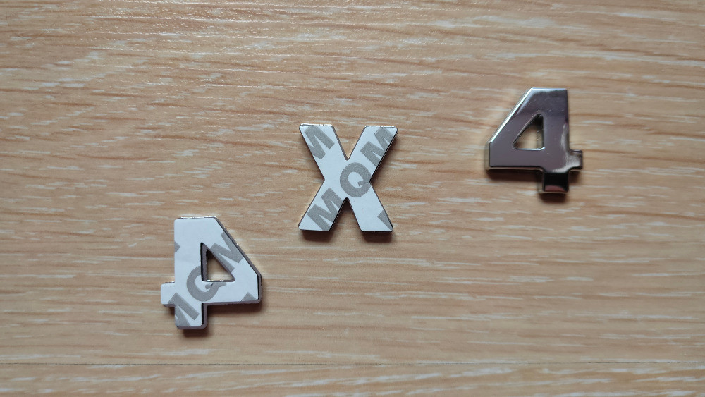 Металеві цифри 4х4 на кузов авто не іржавіють Київ - фото 5