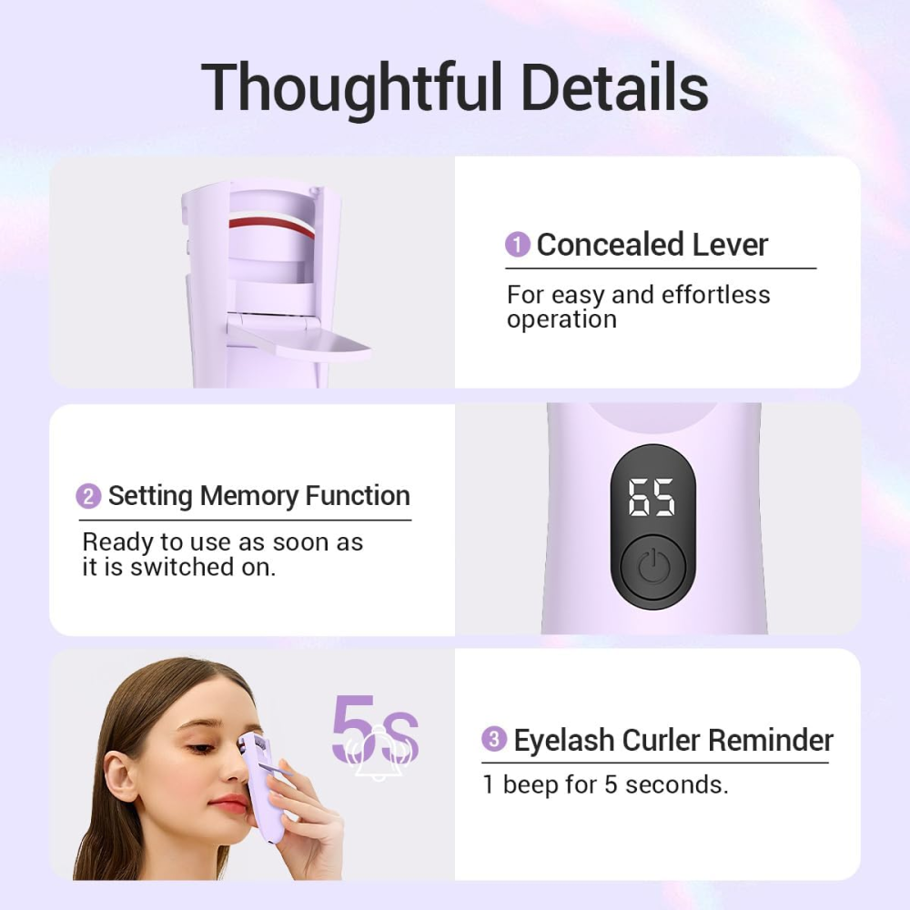 Щипці для завивки вій TOUCHBeauty (AG-2316APP) TOUCHBeauty: Скульптор Вашого Погляду. Електричні щипці з LED-дисплеєм Київ - фото 7