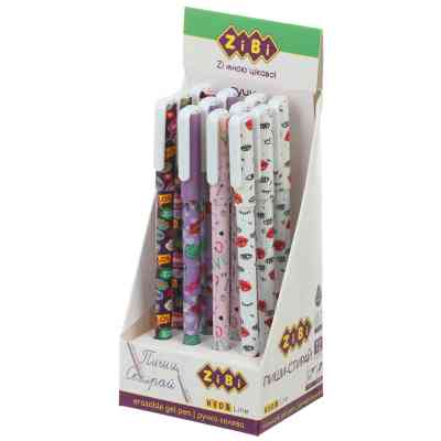 Ручка гелевая ZiBi пиши-стирай для девочек Синий 0.5 мм Разноцветный корпус (ZB.2212-99) Винница