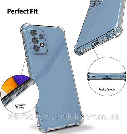 Samsung A33 A336 Прозорий чохол (захист камери + кути) Одеса