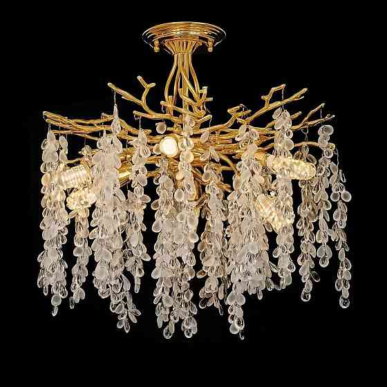 VALESO Люстра стельова на 6 плафонів VALESO Кришталь Метал Золотистий C33008-460 Коломыя