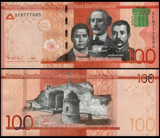 Dominican Republic Доминиканская Республика Доминикана - 100 Pesos Oro 2021 UNC Полтава