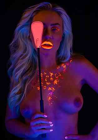 Стек Taboom Glow In the Dark, светится в темноте, розово-черный, 49 см Sex Aura Киев