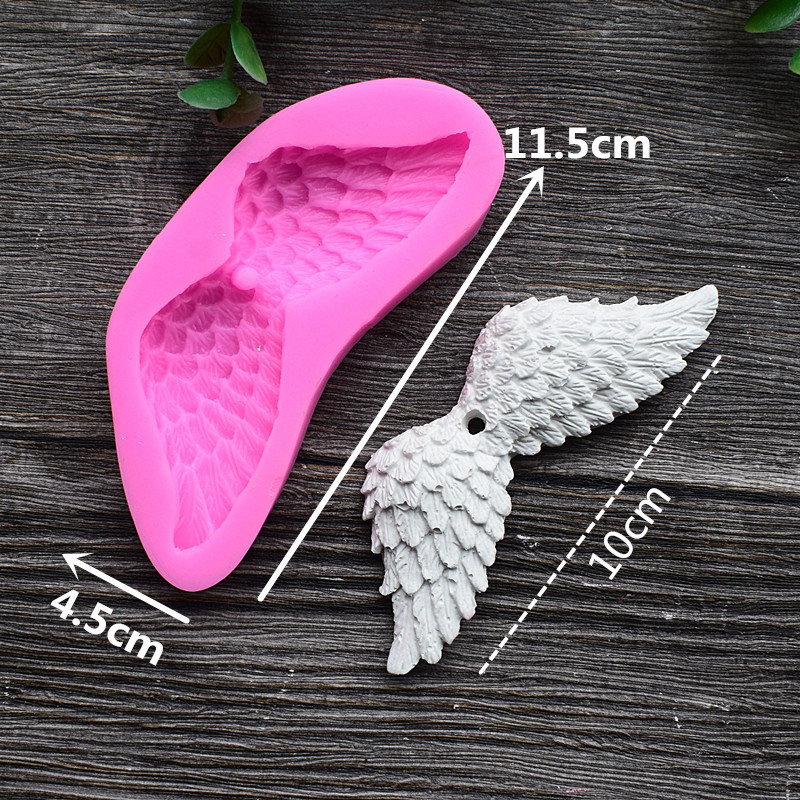 Молд силиконовый Крылья Ангела 115 на 45 мм розовый Киев - изображение 2