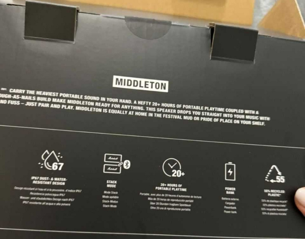 Колонка Акустика: Marshall Middleton (Cream) Харків - фото 5