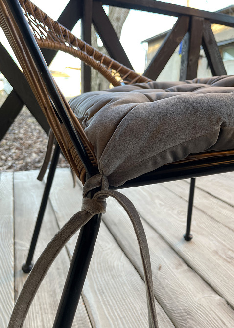 Подушка для стільців (40x40х5 см) Decorator Velour колір темно-сірий 84-112 Київ - фото 7