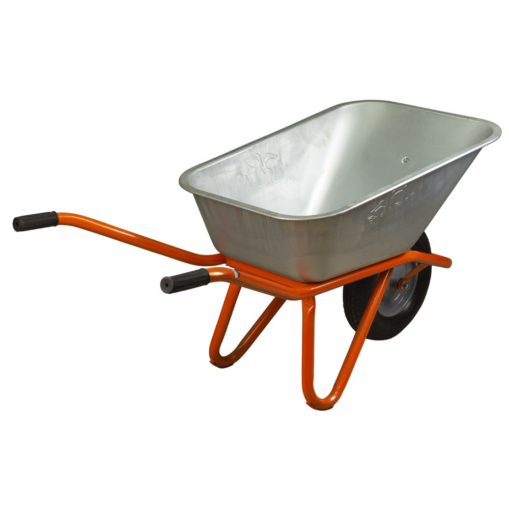 Тачка будівельна одноколісна 90 л 200 кг колесо 15" (з 5-х ЧАСтЕЙ) FLORA (5056464) Київ - фото 5