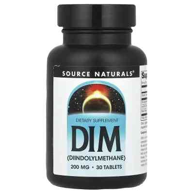 Витаминно-минеральный комплекс Source Naturals Дииндолилметан, 200 мг, DIM, 30 таблеток (SNS-02588) Винница