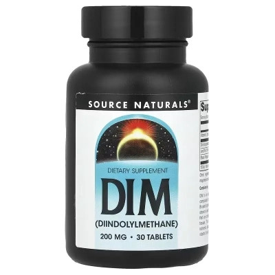 Витаминно-минеральный комплекс Source Naturals Дииндолилметан, 200 мг, DIM, 30 таблеток (SNS-02588) Винница - изображение 1
