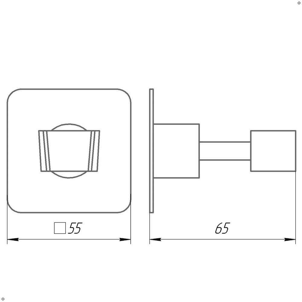 Держатель-кронштейн для душевой лейки Globus Lux SQ 9025 SUS304 (000022595) Киев - изображение 5