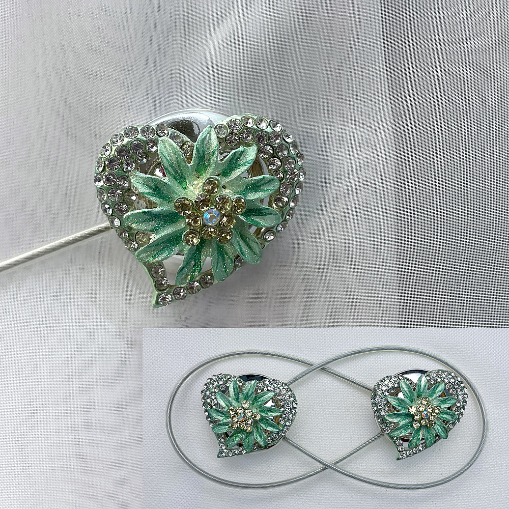 Магніти для штор та гардин "Amour" набір 2 шт М'ятний (81-211) Київ - фото 1