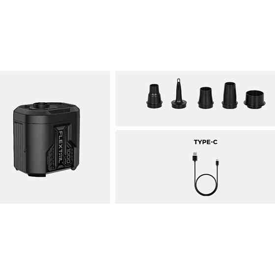 Портативний повітряний насос Flextail Evo Pump 3 1000л/хв (Чорний) Вінниця