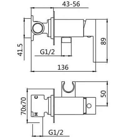 Змішувач для гігієнічного душу Mixxus PREMIUM GERMANY (BRONZE) колір бронза (MI5981) Чернівці
