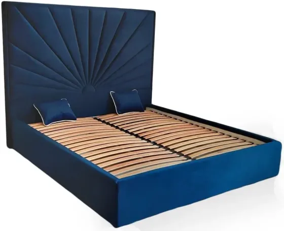 Кровать BNB Двуспальная Sunrise Comfort 140 х 200 см Simple С подъемным механизмом и нишей для белья Синий Киев