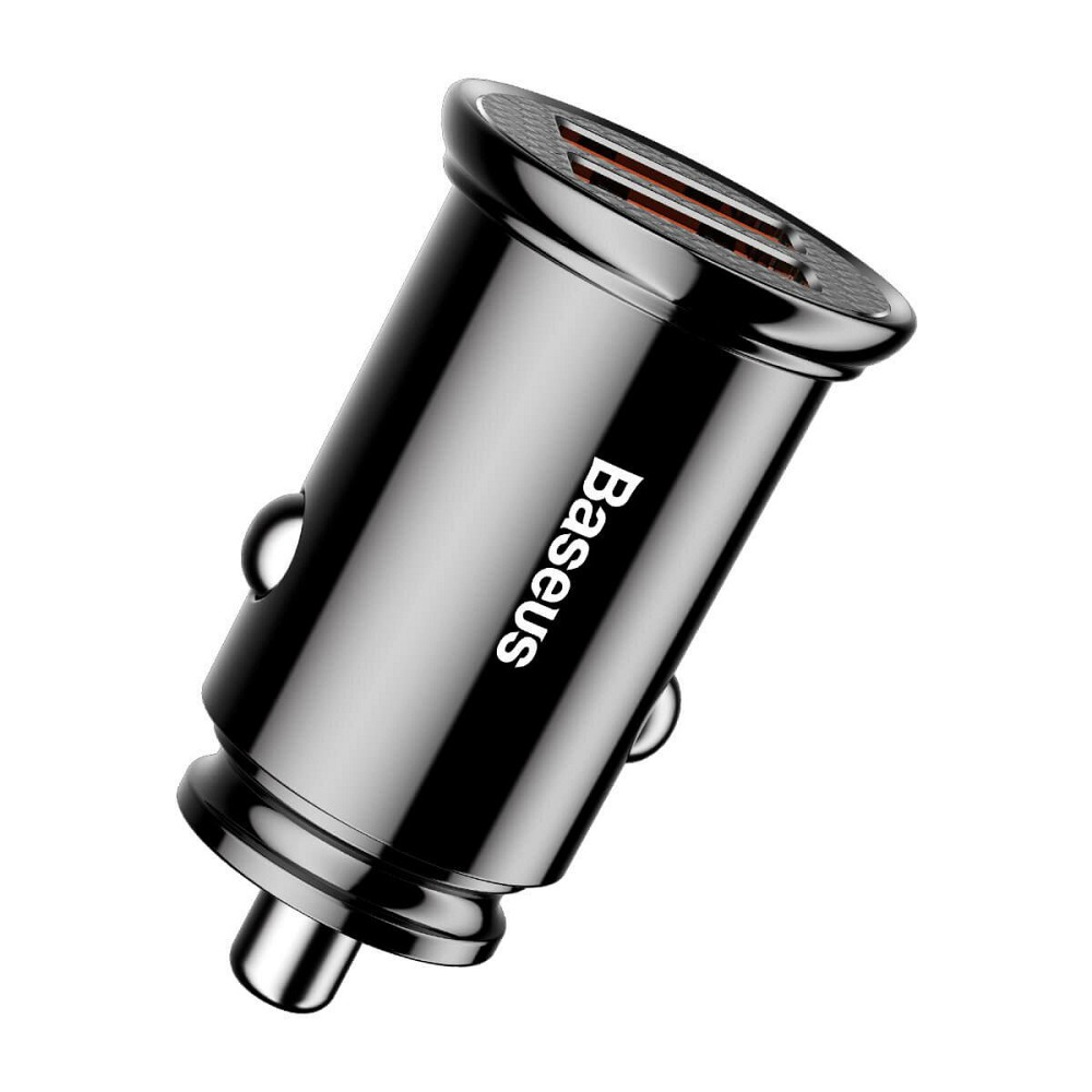 Автомобільний зарядний пристрій Baseus Circular Plastic А+А 30W Black Ковель - фото 5