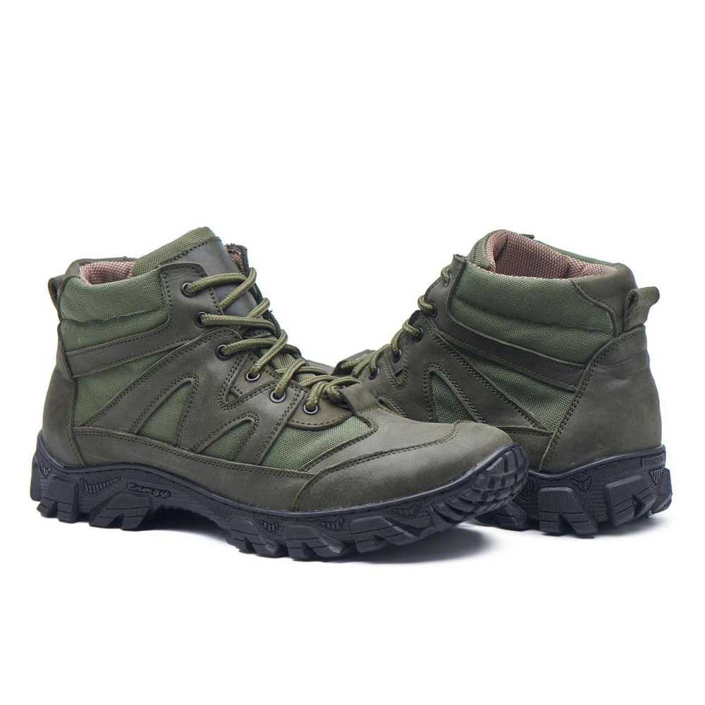 Тактичні черевики, шкіра та кордура, прошиті. Міцні ЗСУ Хакі Демі 44 (29) Харків - фото 5