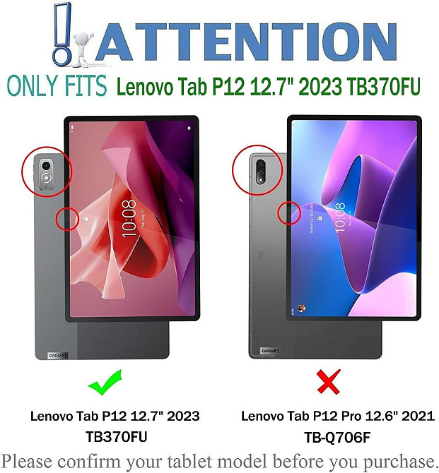 Чохол-клавіатура з підсвічуванням та тачпадом для планшета Lenovo Tab P12 12,7 дюймів 2023 Дніпро - фото 6