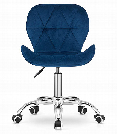 Крісло офісне комп'ютерне Just Sit RIVELLO Velvet велюр для комп'ютера, офісу Б2905 Синій Київ - фото 2