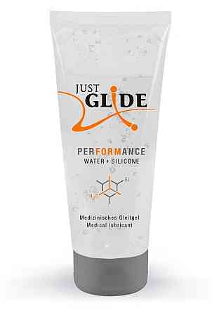 Лубрикант на водно-силиконовой основе Just Glide Performance200ml Sex Aura Киев