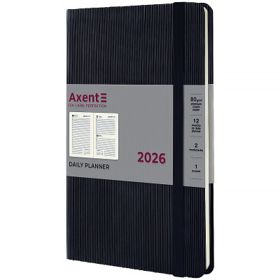 Тижневик Axent датований 2026 Partner Lines, 145х210, чорний (8815-26-01-A) Вінниця - фото 1
