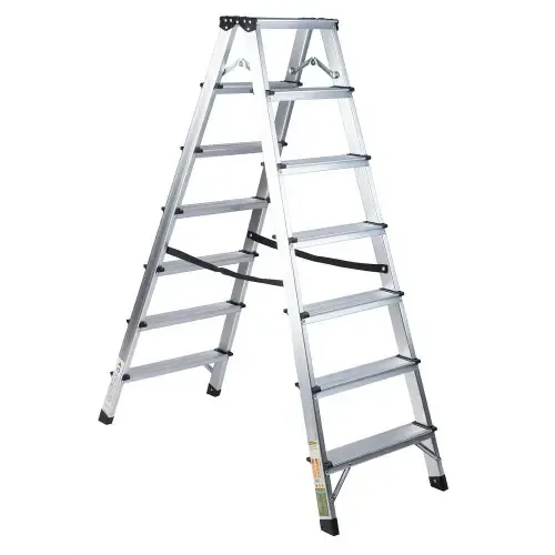 Лестница-стремянка Procraft PLA2.2.1460: Алюминиевая 2×7 двухсторонняя для больших высот и безопасности! Львов