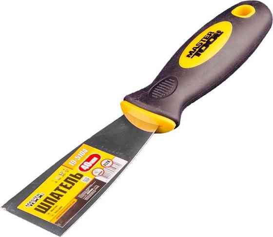 Шпатель MASTERTOOL FLEX 40 мм TPR ручка 19-5104 Ровно