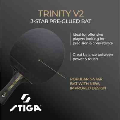 Ракетка для настольного тенниса Stiga Ракетка для настільного тенісу Stiga Trinity 3 Star ver.2 FL (1213-1208-3 (931706) Винница
