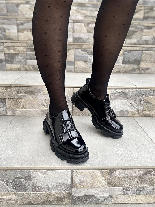 Sothby 's Туфлі жіночі Sothby 's M-832 чорні (весна-осінь, шкіра лакована) (4332) Коломыя - изображение 9