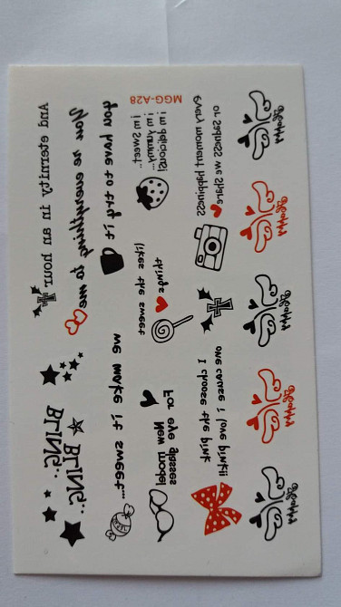 Тимчасове тату 10*6см Київ - фото 1