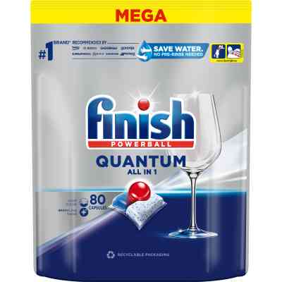 Таблетки для посудомоечных машин Finish Quantum All in 1 80 шт. (5908252011490) Винница
