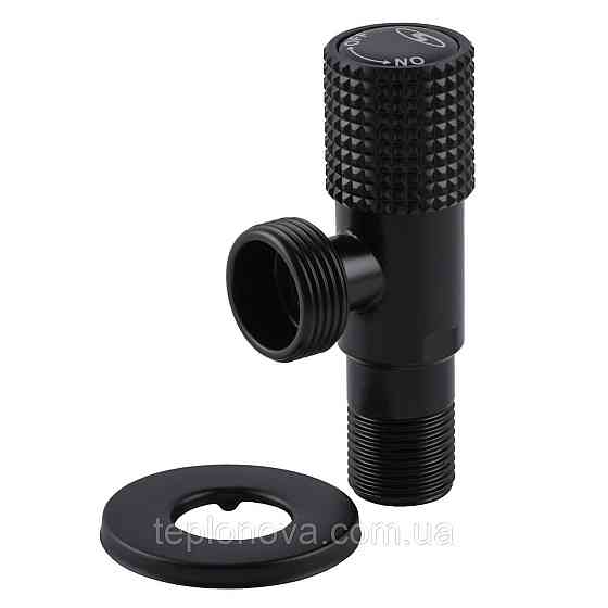 Кран кутовий кераміка SOLOMON EXCLUSIVE 1/2″X3/4″ 989 BB (BLACK/BLACK) ( 1шт.) Черновцы