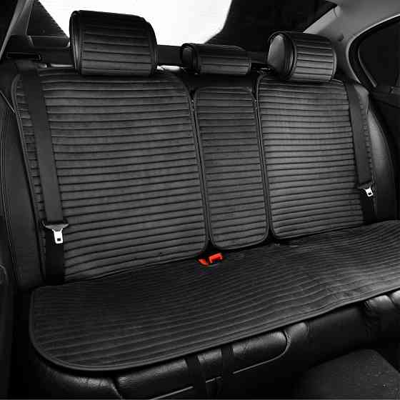 Комплект преміум накидок для сидінь CarLife Sport, black Львів