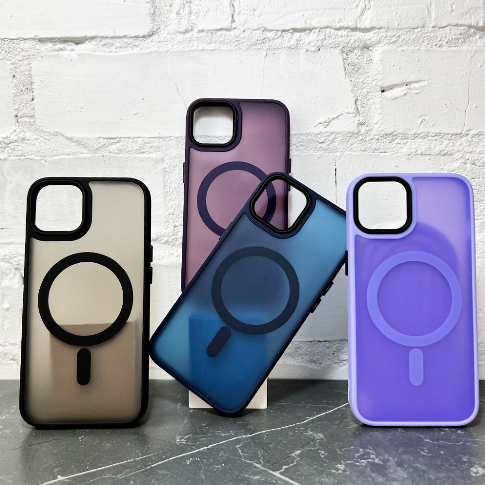 Чехол для iPhone 14 Cosmic Magnetic синий Киев - изображение 3