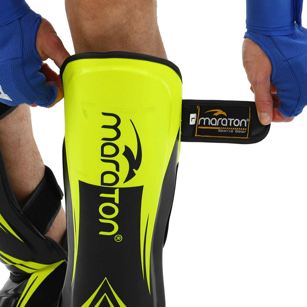 Защита голени и стопы Муай Тай, ММА, Кикбоксинг MARATON BO-9321 размер S-XL Защита для боевых искусств Киев - изображение 4