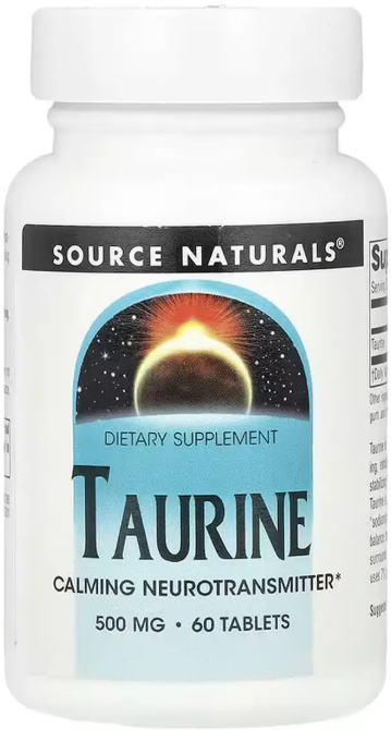 Таурин Source Naturals Taurine 500 mg 60 таб Киев - изображение 1