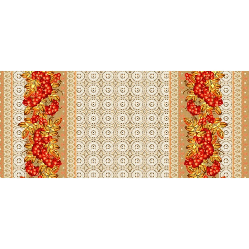 Ecotton Скатертина Ecotton 150х200 см бавовняна з рогожки 21005/1 Горобина Коломыя - изображение 2