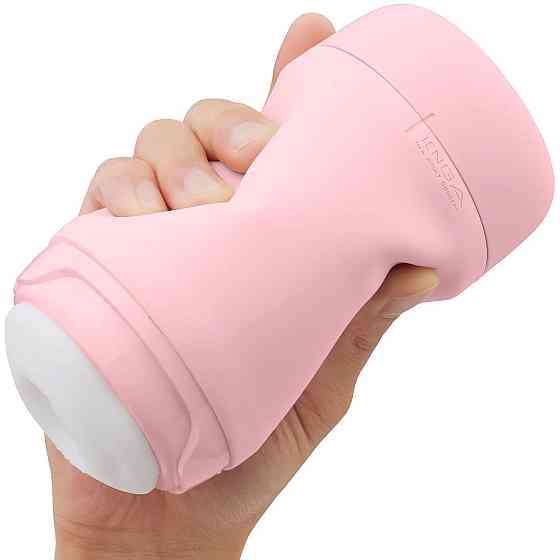 Мастурбатор TENGA PUFFY Strawberry Pink , ультрамягкий материал, многоразовый, сквозной Sex Aura Киев