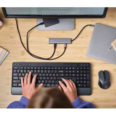 Концентратор Trust USB-C to 5xUSB-C aluminium 0.1m grey (25136_TRUST) Винница