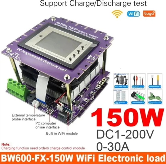 Тестер нагрузки аккумуляторов Atorch BW600-FX 150W WiFi Винница