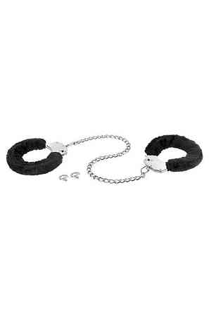 Поножи Fetish Tentation Adjustable metal and fur ankle cuffs Sex Aura Київ
