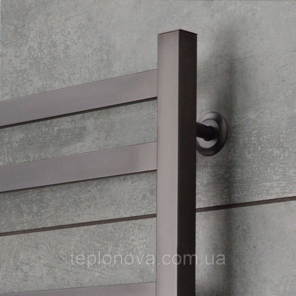 Полотенцесушитель электрический нержавеющий NAVIN Авангард 480х800 Sensor, Gun Metal, левосторонний с таймером Черновцы - изображение 3