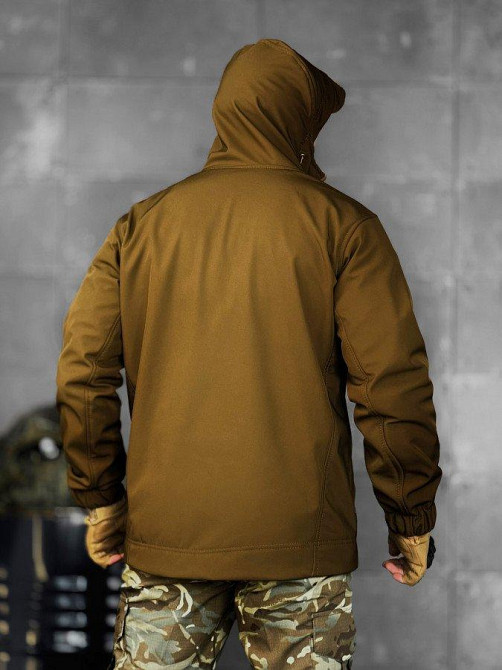 Демисезонная тактическая куртка софтшел  lion кайот   ВТ5052 Одесса - изображение 3