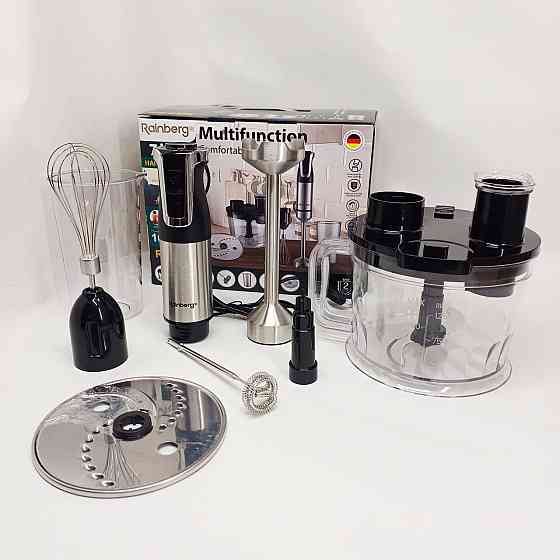 Потужний занурювальний блендер для дому, Занурювальний блендер з подрібнювачем з тихим режимом EF-51 Львів