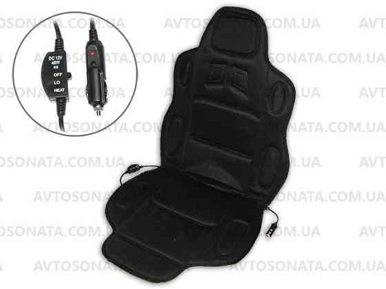 Накидка на сидіння з підігрівом 19002 B висока чорн. Вінниця