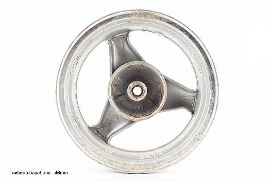 Диск задній литий MT3,50x12 Z18 для 2Т (диск гальм. 3 болти) "3 промені" сірий (З НАЛЬОТОМ, див. фото №5) Киев