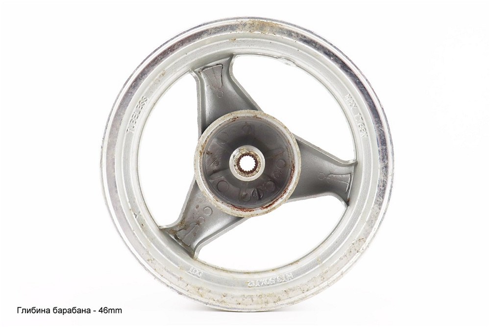 Диск задній литий MT3,50x12 Z18 для 2Т (диск гальм. 3 болти) "3 промені" сірий (З НАЛЬОТОМ, див. фото №5) Киев - изображение 4