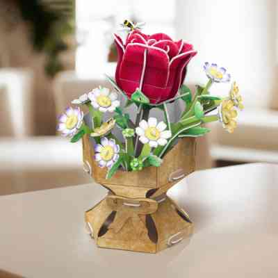 Пазл Cubic Fun трехмерный Букет цветов Роза (W3301h) Винница