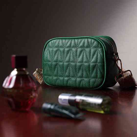 Жіноча сумка з натуральної шкіри Vintage 22613 Зелена Київ