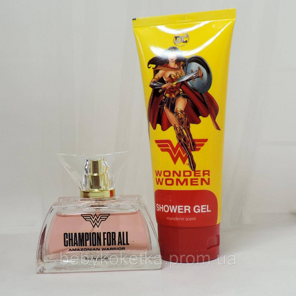 Детский набор ухаживающей косметики гель для душа и туалетная вода DC Comics Wonder Woman Львов - изображение 2