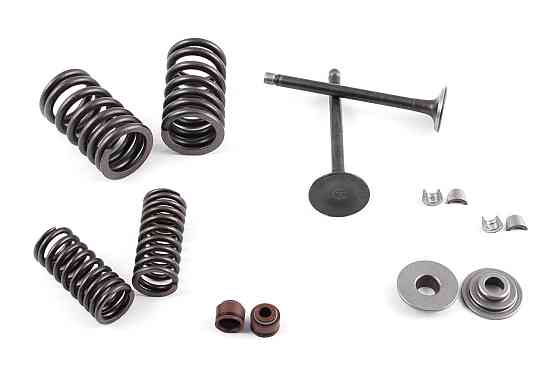 Клапани (пара, у зборі) мопед Дельта 70 (L-66mm) Мукачево